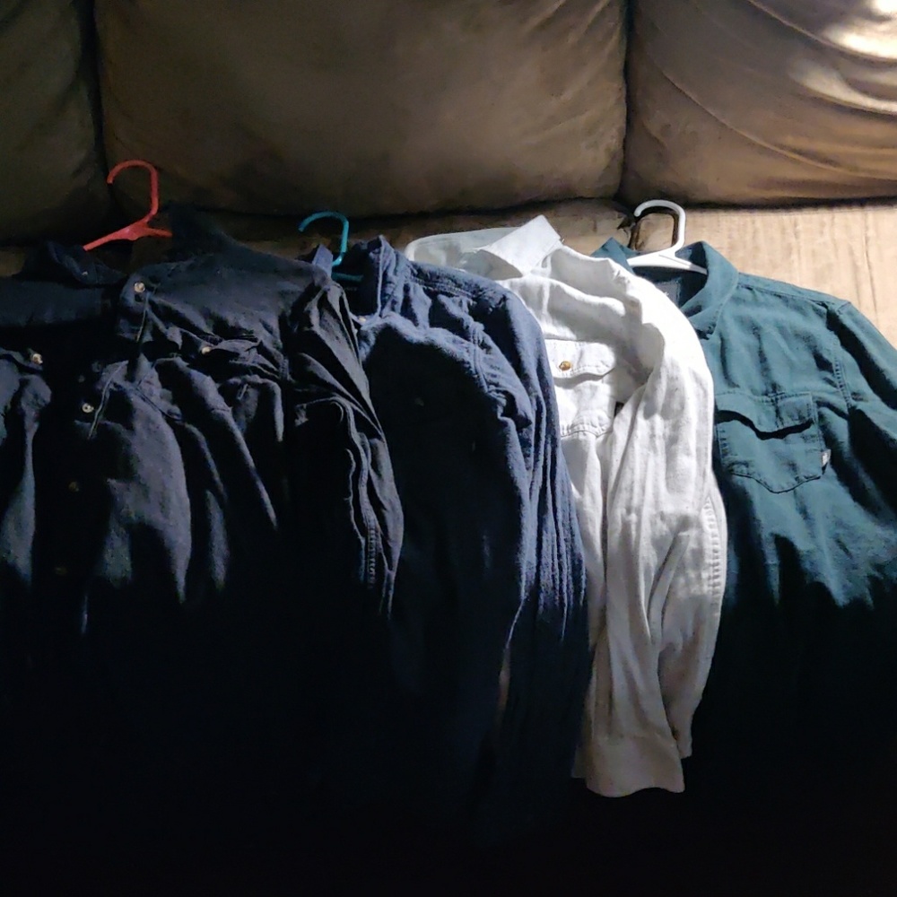 4 VANS Flannel Button downs